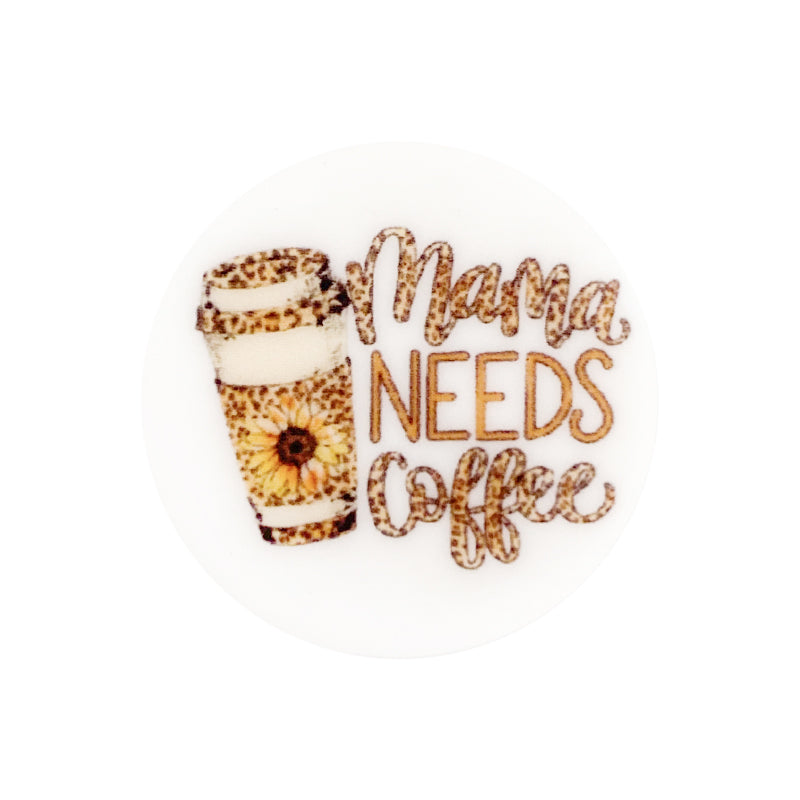 Mama Needs Coffee Focal Beads #11