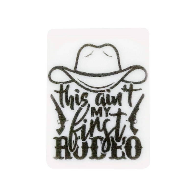 This ain't My First Rodeo Cowboy Focal Beads #16