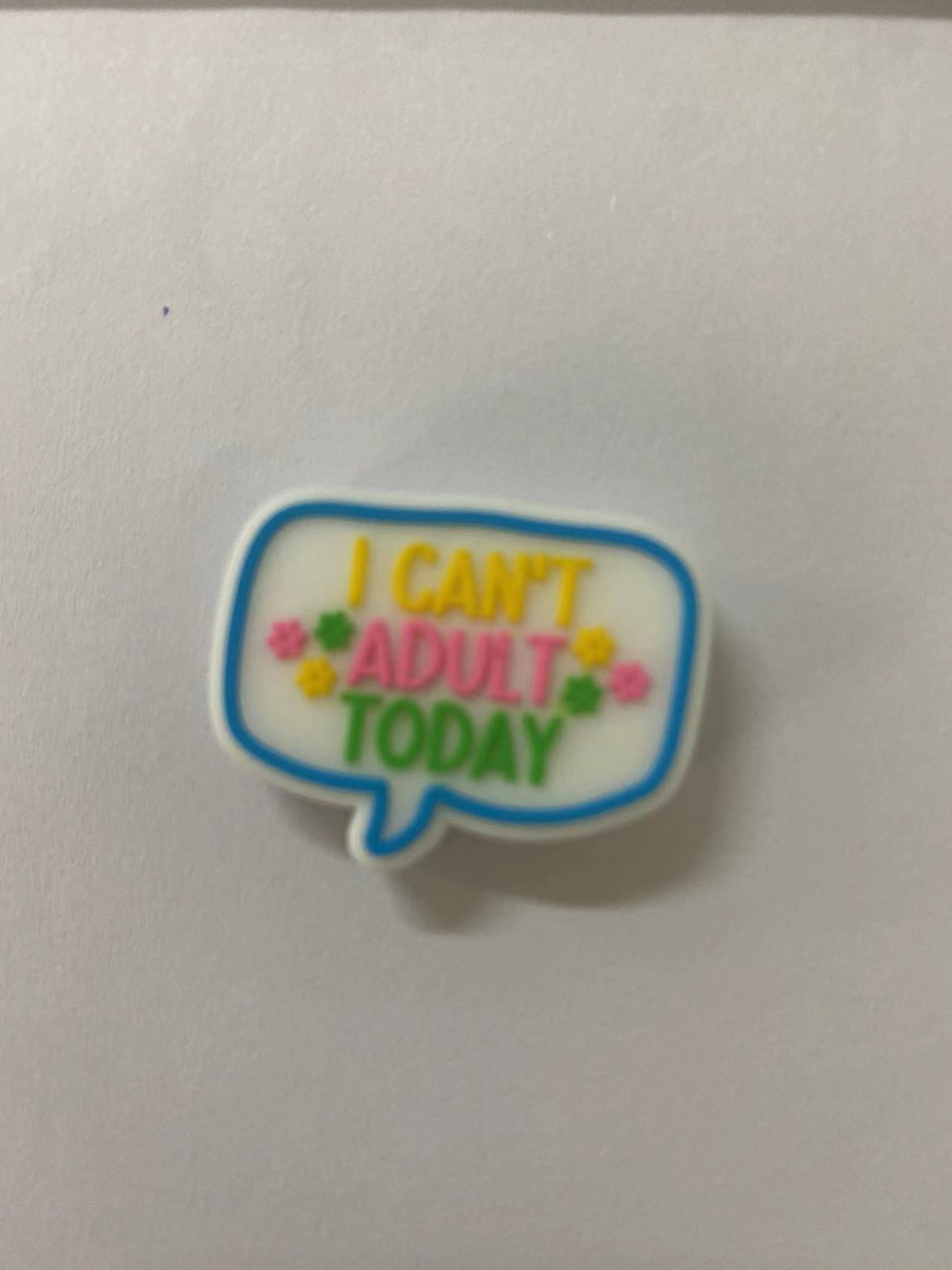 I can't adult today Focal beads