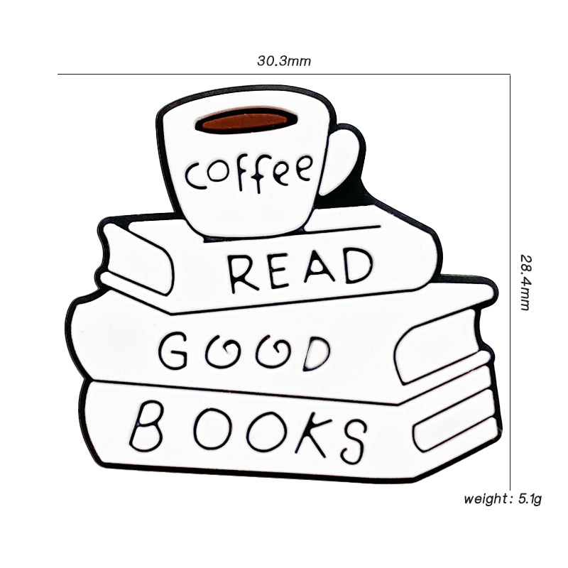coffee read good books Focal Beads