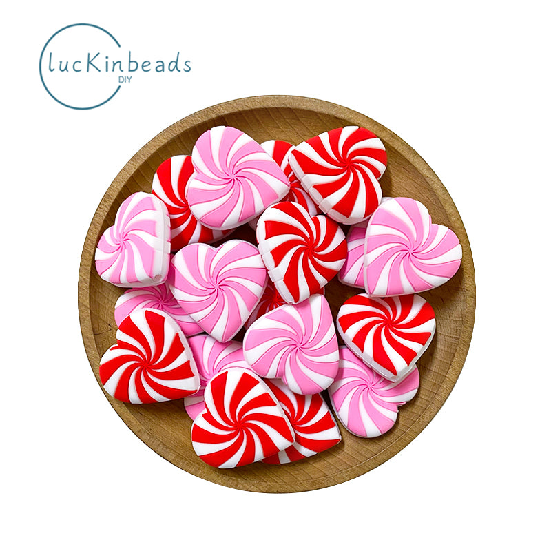 Heart windmill Focal Beads