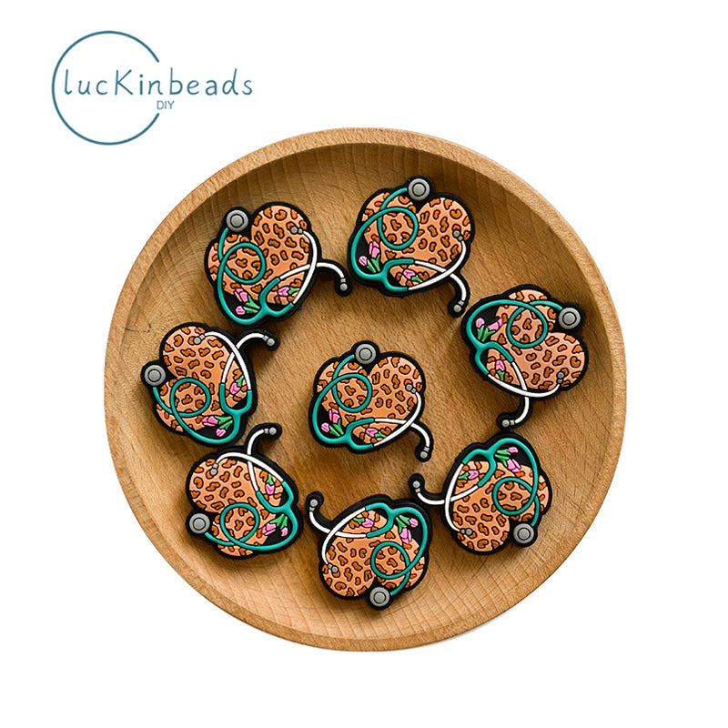Leopard stethoscope Focal Beads