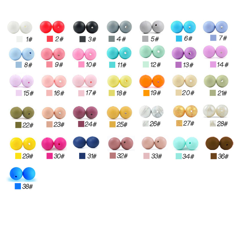 12mm silicone round beads