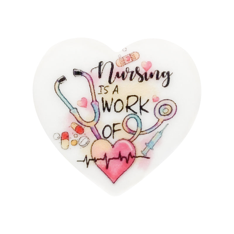 Nursing is a Work Focal Beads#10