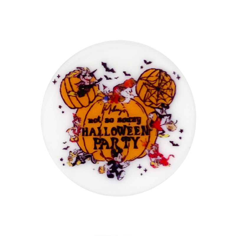 Not So Scary Halloween Party Pumpkin Mouse Focal Beads #17