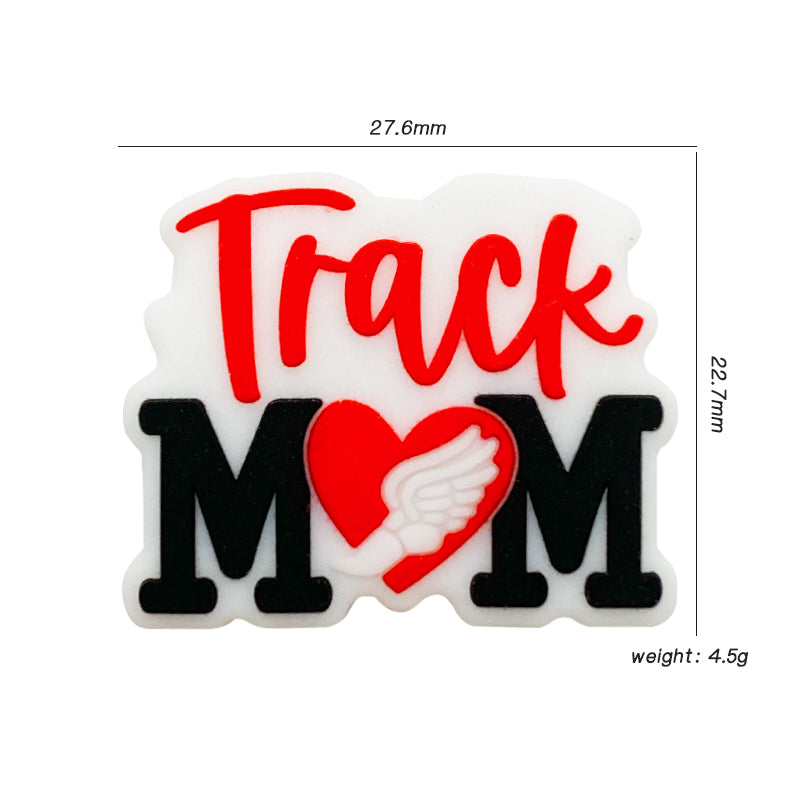 Track Mom Focal Beads