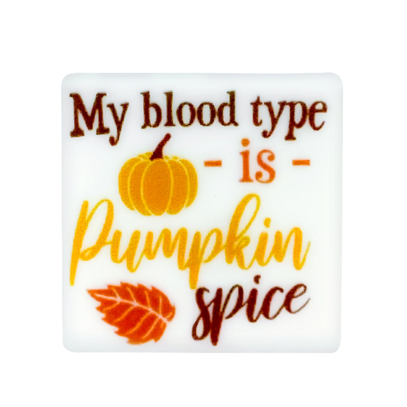 My blood is pumpkin spice Focal Beads #20