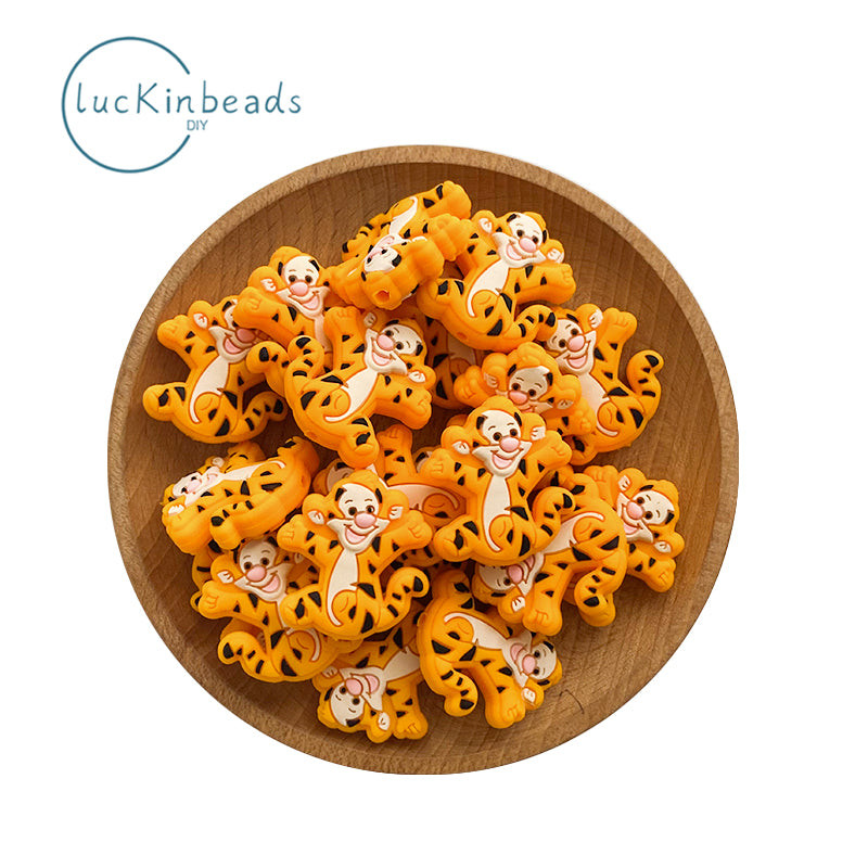 Bouncy Tiger Focal Beads