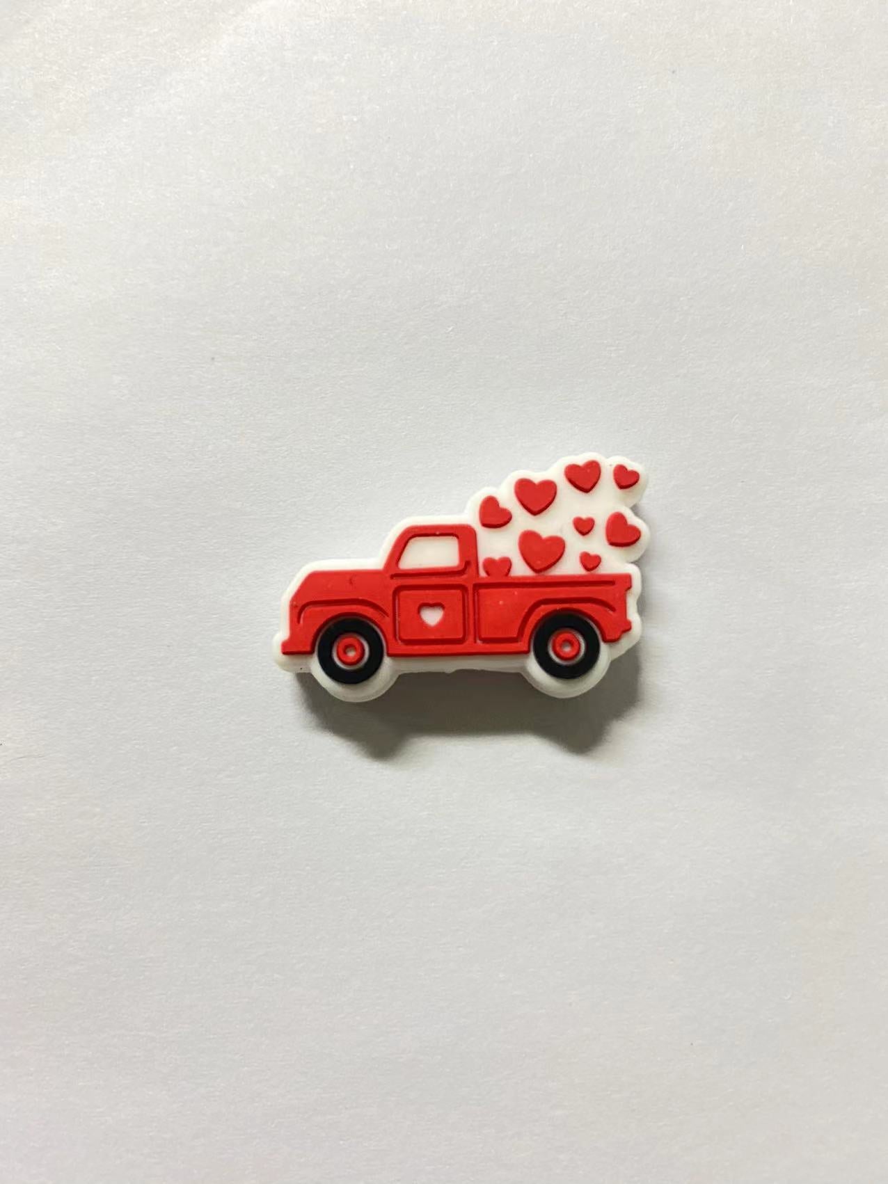 Valentine's day heart-shaped car Focal Beads