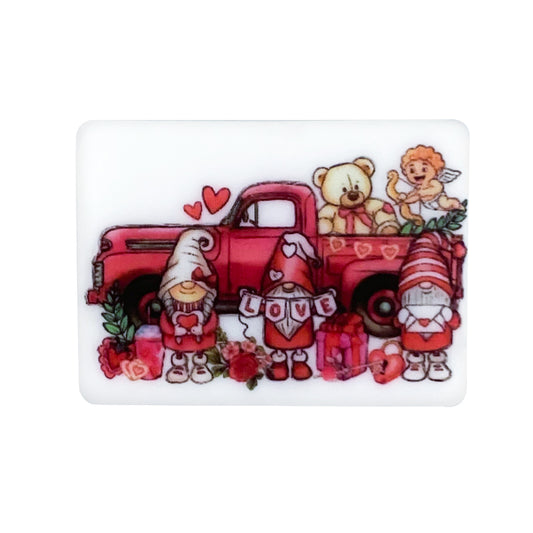 Valentine's day car Gnome Focal Beads #38