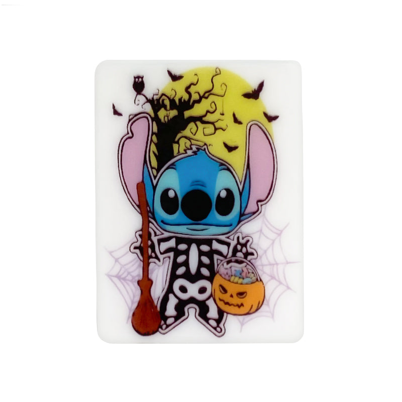 Halloween Stitc Pumpkin Witch Skeleton Focal Beads #45