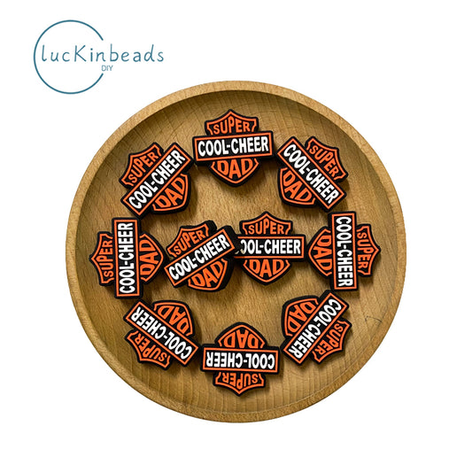 Super Cool Cheer Dad Focal Beads