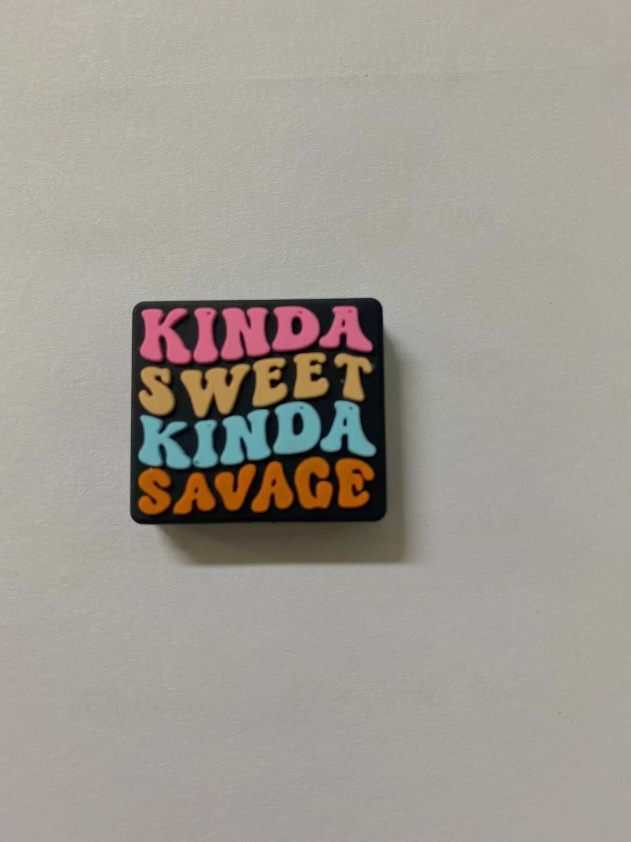 Kinda sweet kinda savage Focal Beads