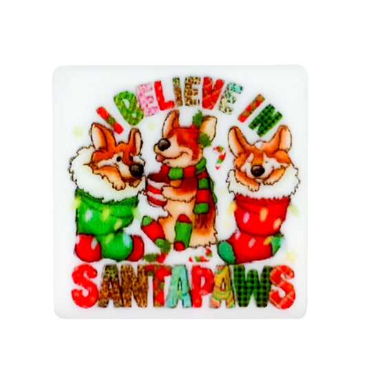 Christmas Dog  Focal Beads #7