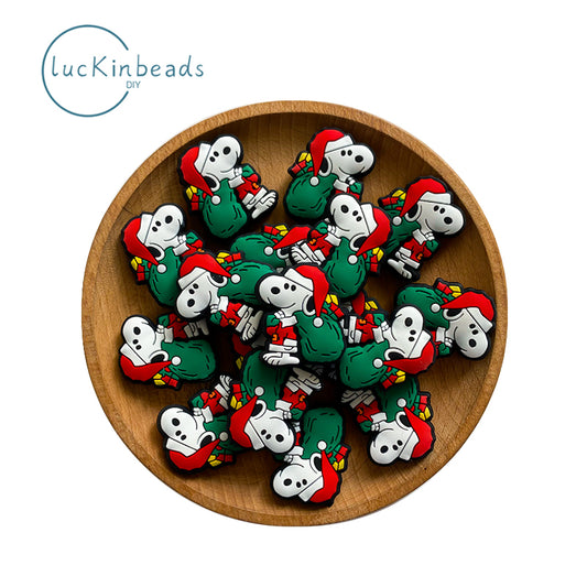 Christmas snoopy Focal Beads