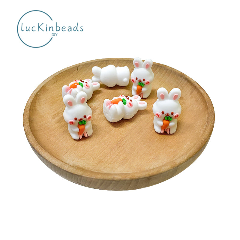 3D rabbit Focal beads