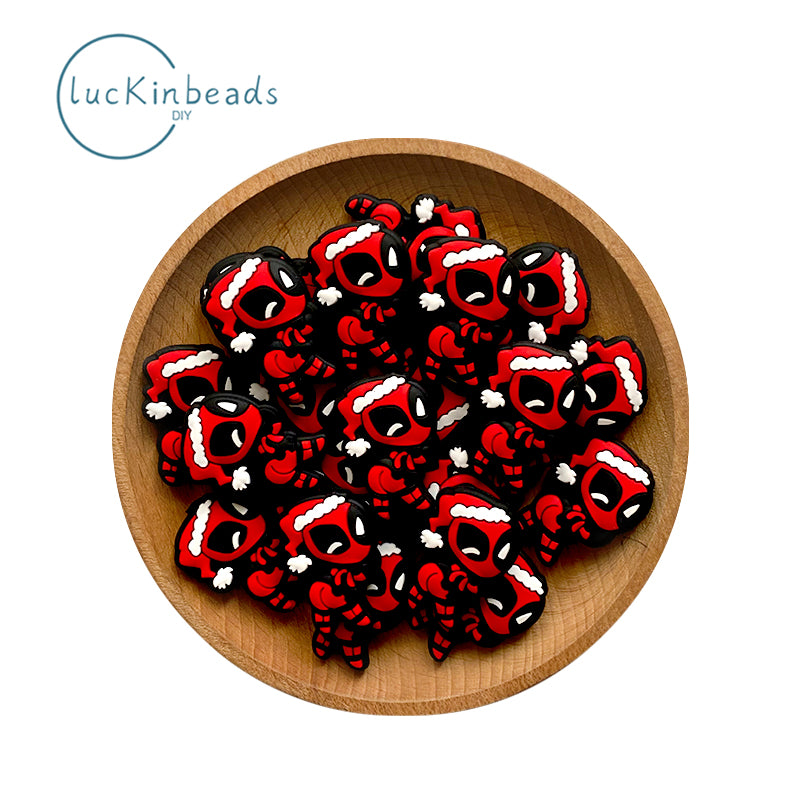 Christmas monkey Focal Beads