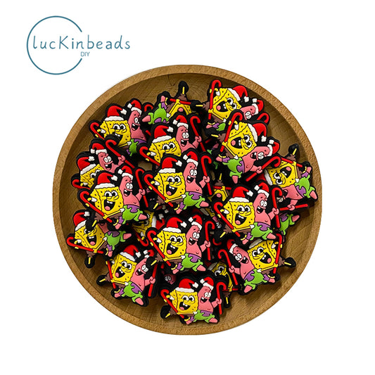 Christmas spongebob friends Focal Beads