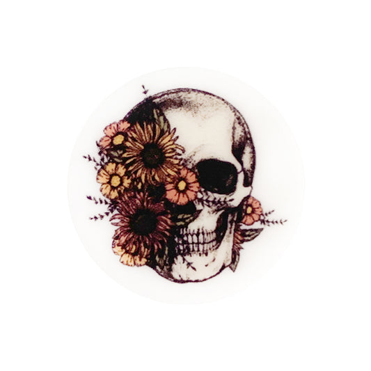 Skull Flower Focal Beads #8