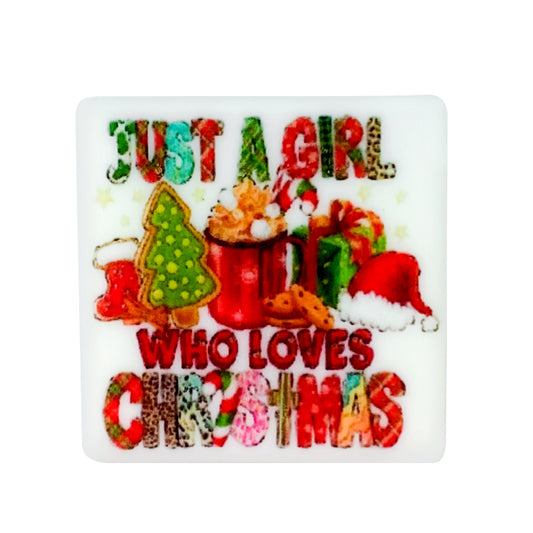 Just a girl who loves Christmas Focal Beads #9