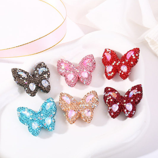 Butterfly diamond beads