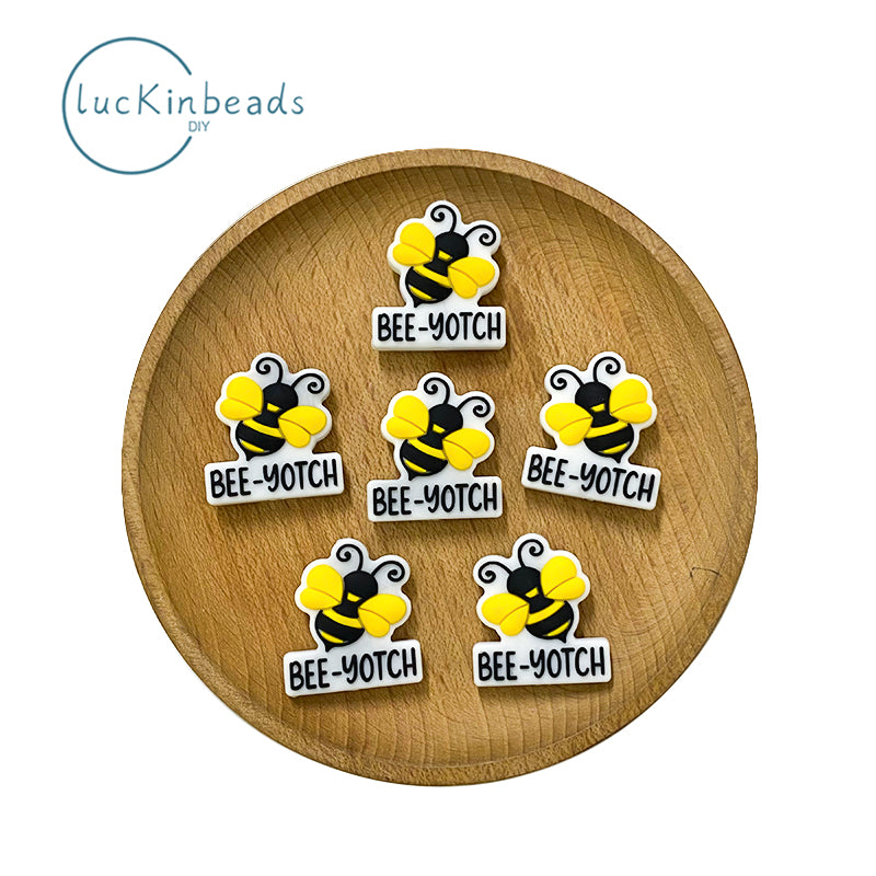 Bee yotch Focal Beads