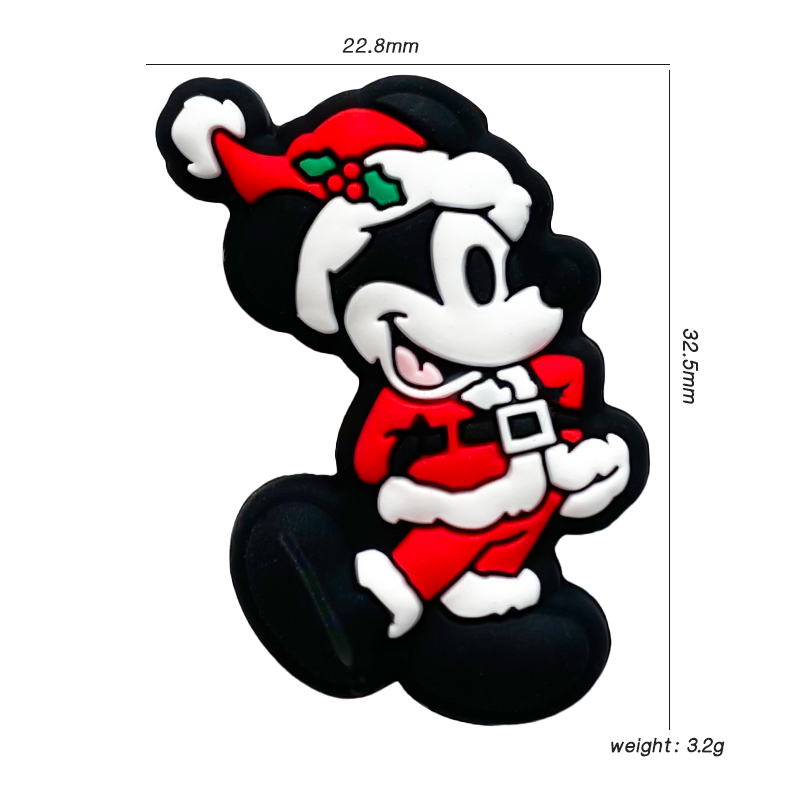 Christmas Mickey Focal Beads