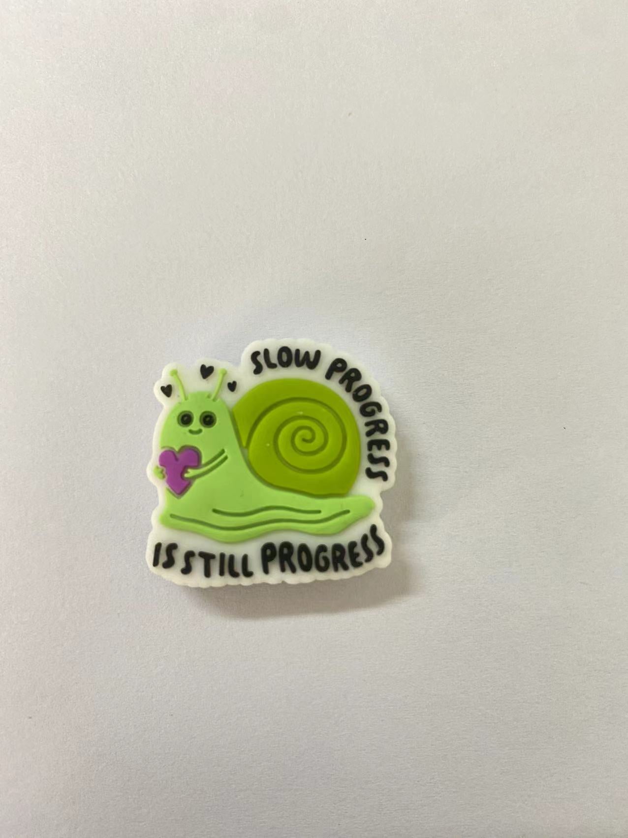 Slow Progress Is Still Progress Snail Focal Beads